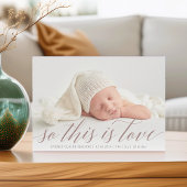 Dit is een liefdesfoto aankondiging