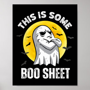 Dit is een of andere boekenblad Halloween Ghost Fu Poster