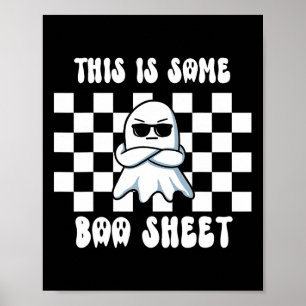 Dit is een of andere Boo Sheet Halloween Poster