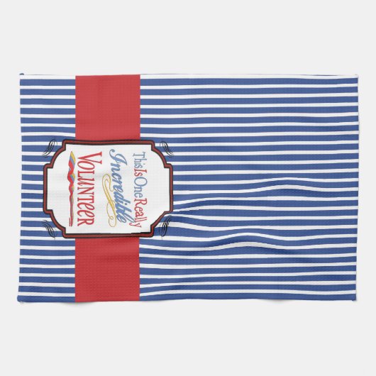 Dit is een ongelooflijke vrijwilligerscadeau theedoek (Horizontaal)