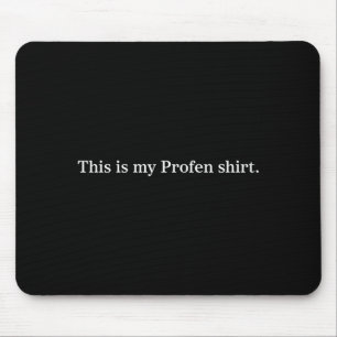 Dit is een profane T-shirt minimalistische grappig Muismat