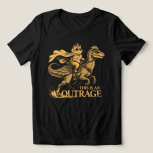 Dit Is Een Reusachtige Koninklijke Kat Die Op Een Tri-Blend Shirt