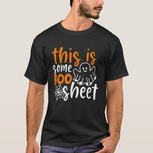 Dit is een Shirt van Boo Sheet Funny Halloween Gho (Voorkant)