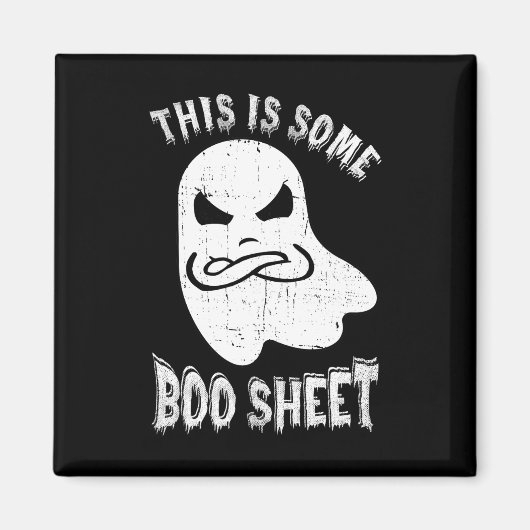 Dit is een soort Boo Sheet Halloween Ghost Funny M Magneet (Voorkant)