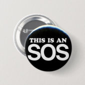 Dit is een SOS Ronde Button 5,7 Cm (Voorkant /achterkant)