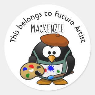 Dit is een toekomstig artiest ronde sticker