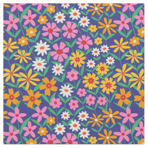 Dit is elegante retro 70s esthetische abstracte go stof