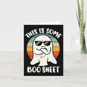 Dit Is Enig Boo Vel Geest Retro Halloween Kostuum Kaart
