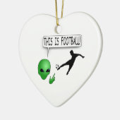Dit is Football Keramisch Ornament (Links)