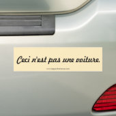 "Dit is geen autosticker" Bumpersticker (Op auto)