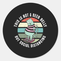 Dit is geen bierbuik, maar sociale afstanden