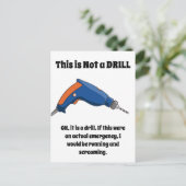 Dit is geen boor briefkaart (Staand voorkant)