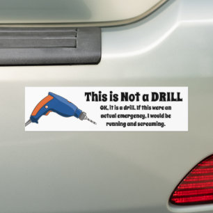 Dit is geen boor bumpersticker