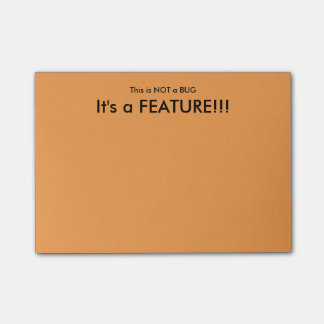 "Dit is GEEN Bug" Post-it® Notes