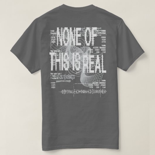 Dit is geen echt T-shirt [v2] (Design achterkant)