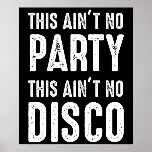 Dit is geen feest, dit is geen disco poster (Voorkant)
