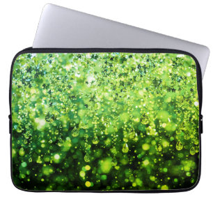 Dit is geen groene regen op een laptop elektronica sleeve