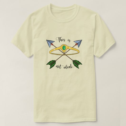 Dit is geen ideale T-Shirt - Cream (Design voorkant)