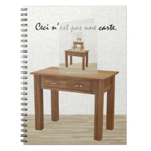 Dit is geen kaart, maar een spiral notebook notitieboek