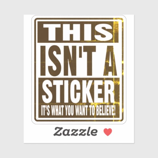 DIT IS GEEN STICKER! STICKER (Vel)