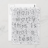 Dit is geen test briefkaart (Voorkant / Achterkant)