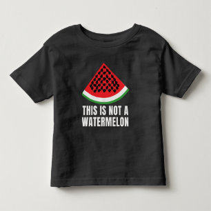 Dit is geen watermeloen - Palestijnse keffiyeh Kinder Shirts