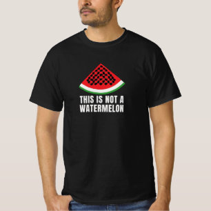 Dit is geen watermeloen - Palestijnse keffiyeh T-shirt