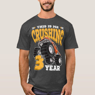 Dit is het 3de jaar durende Monster Truck 3rd Bir T-shirt