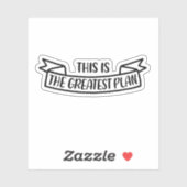 Dit is het beste plan sticker (Vel)