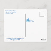 Dit is het Briefkaart van de seizoensschilder met (Achterkant)