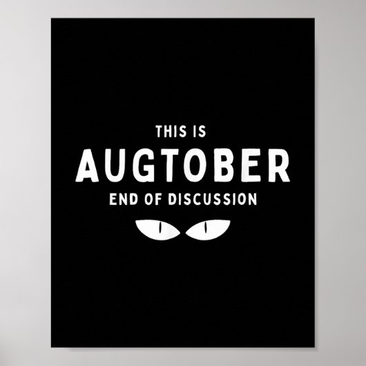 Dit is het einde van de discussie in oktober Funny Poster (Voorkant)