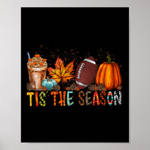 Dit is het Football van de Seizoenpompoen en de Se Poster