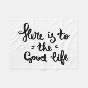 Dit is het goede leven fleece deken
