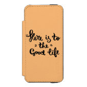 Dit is het goede leven incipio iPhone portemonnee hoesje (Voorkant Agenda)