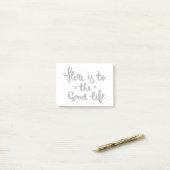 Dit is het goede leven post-it® notes (Op bureau)