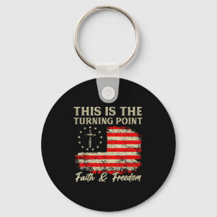 Dit Is Het Keerpunt Patriottische Christelijke Gee Sleutelhanger