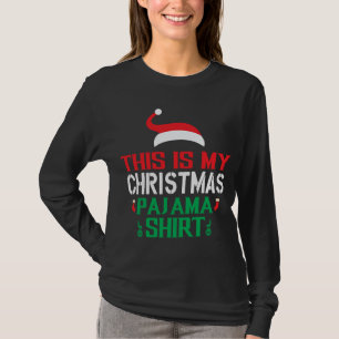 Dit is het pet van mijn kerstpyjama kerstman t-shirt