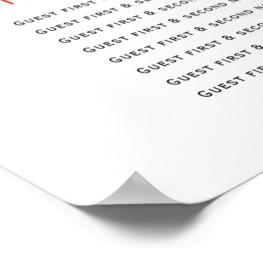 Dit is het seizoen bruiloft 20 tafels zitplan poster (Hoek)