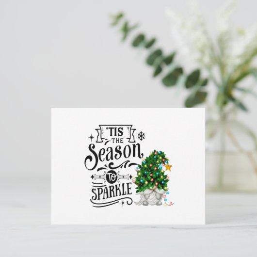 Dit is het seizoen dat de kerstkoepel doorspekt briefkaart (Staand voorkant)