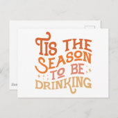 Dit is het seizoen dat Grappig Vakantie Ontwerp Dr Briefkaart (Voorkant / Achterkant)