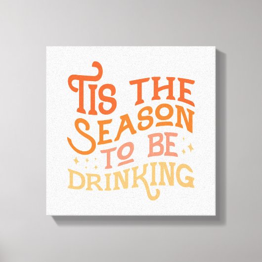 Dit is het seizoen dat Grappig Vakantie Ontwerp Dr Canvas Afdruk (Voorkant)