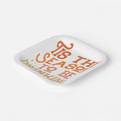 Dit is het seizoen dat Grappig Vakantie Ontwerp Dr Papieren Bordje (Gebogen)