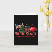 Dit is het seizoen dat Trump Mega 2024 Kerstmis ge Kaart (Gele Bloem)