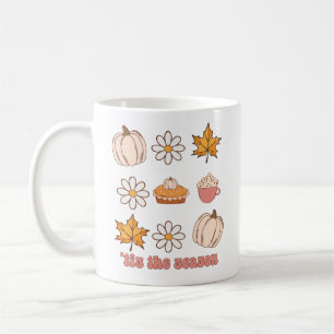 Dit is het seizoen Fall Leaves, Pie & Pumpkin grap Koffiemok