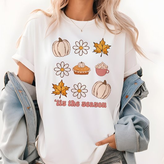 Dit is het seizoen Fall Leaves, Pie & Pumpkin grap Tri-Blend Shirt