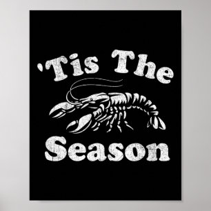Dit is het seizoen Funny Crawfish Boil Mardi Gras Poster