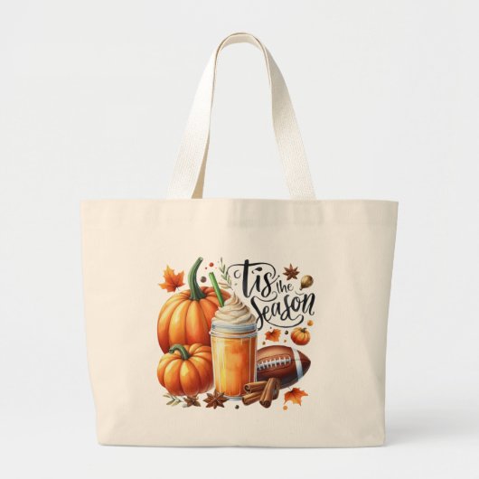 Dit is het seizoen grote Canvas tas (Voorkant)