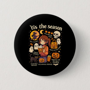 Dit is het seizoen Halloween Anime Icons Herfst De Ronde Button 5,7 Cm
