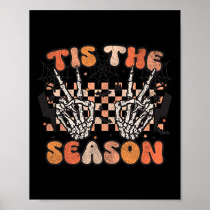 Dit is het seizoen Halloween Skeleton Kostuum Retr Poster