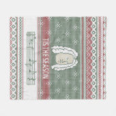 Dit is het seizoen Handel Messiah faux-messt Fleece Deken (Voorkant (Horizontaal))